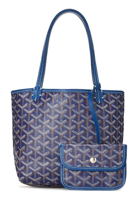 pre owned goyard|second hand blue goyard bag.